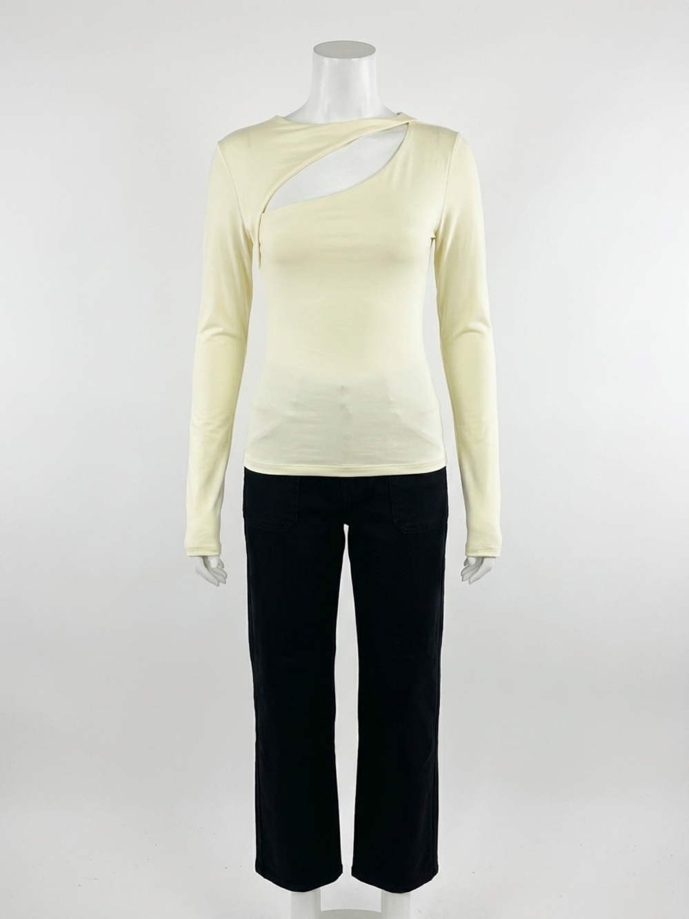 NEW NIA san vicente long sleeve top in vanilla